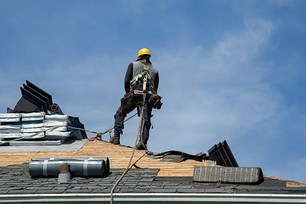 Professional Roof Installation technician working in South Beach, OR